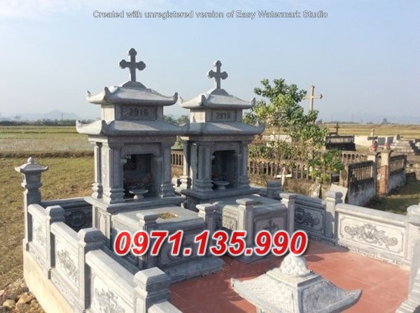 Mẫu lăng mộ đá công giáo đẹp bán tại bạc liêu an giang - mộ đạo