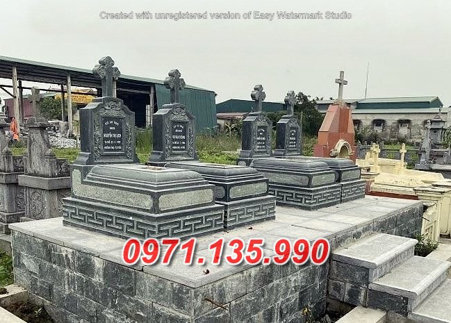 Mẫu lăng mộ đá công giáo đẹp bán tại gia lai đắk lắk - mộ đạo