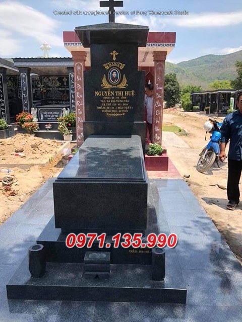Mẫu lăng mộ đá công giáo đẹp bán tại gia lai đắk lắk - mộ đạo