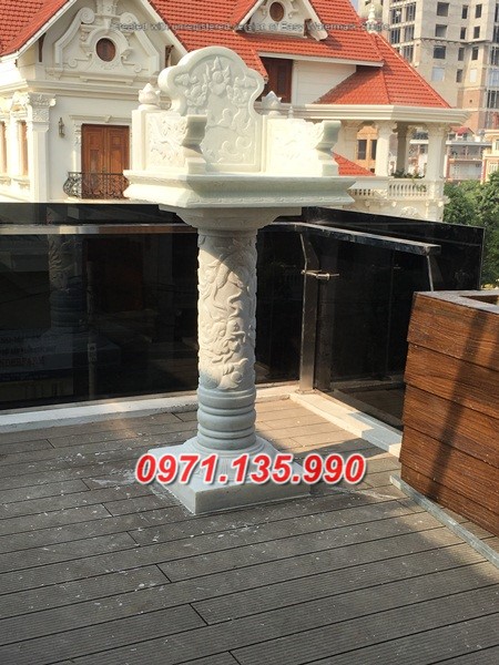 Mẫu cây hương đá thờ thần linh thần tài đẹp bán tại hoà bình vĩnh phúc