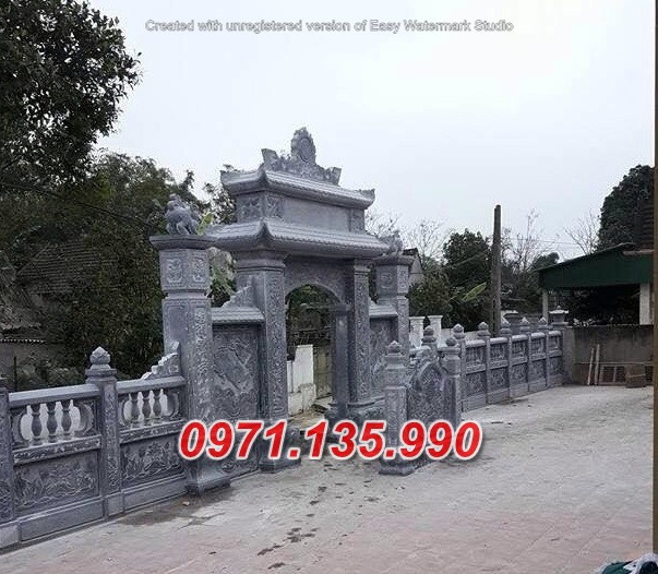 Mẫu cổng tam quan tứ trụ bằng đá đẹp bán tại cao bằng hà nội bắc kạn