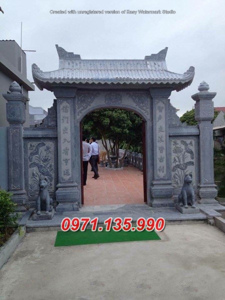 Mẫu cổng tam quan tứ trụ bằng đá đẹp bán tại cao bằng hà nội bắc kạn