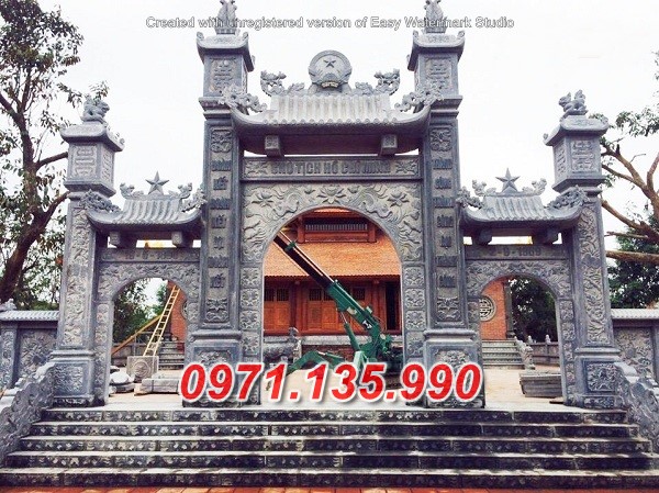 Mẫu cổng tam quan tứ trụ bằng đá đẹp bán tại cao bằng hà nội bắc kạn