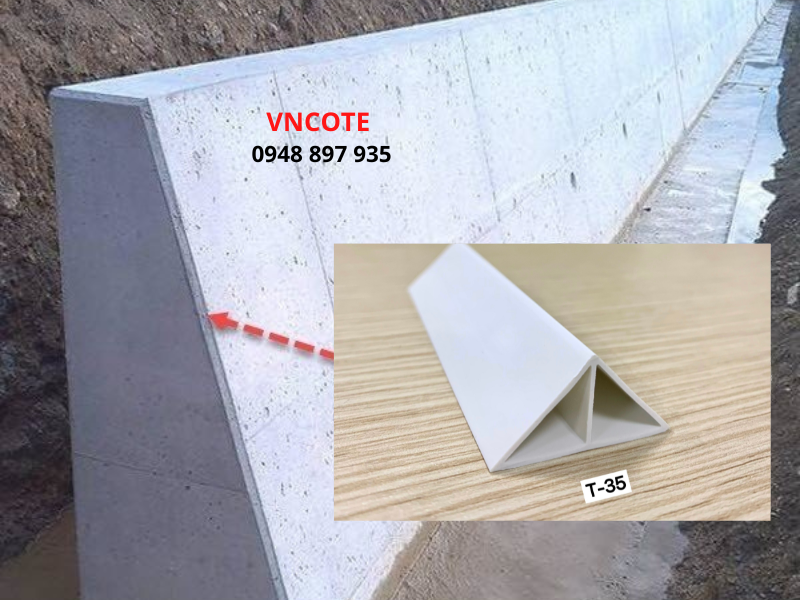 Nẹp tạo vát cột bê tông T-35, L=2.5m/thanh