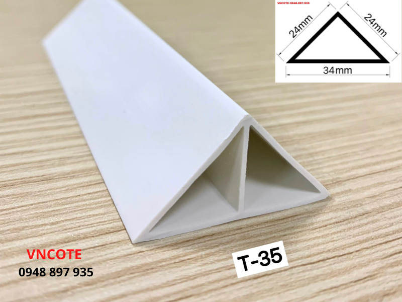 Nẹp tạo vát cột bê tông T-35, L=2.5m/thanh