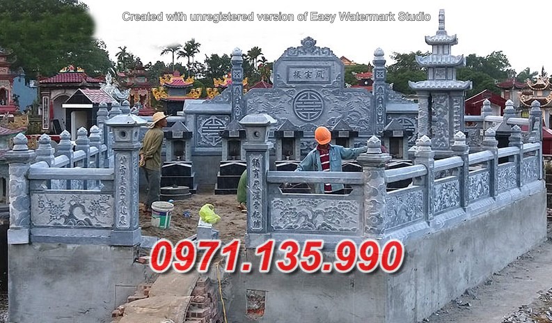 Mẫu nghĩa trang lăng mộ đá đẹp bán tại nghệ an nhà mồ gia tộc dòng họ