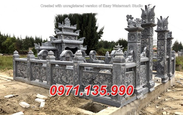 Mẫu lăng mộ bằng đá đẹp dòng họ gia tộc bán tại bình thuận