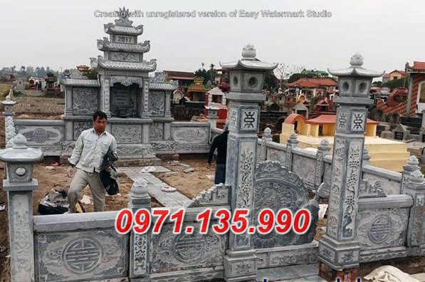 Mẫu lăng mộ bằng đá đẹp dòng họ gia tộc bán tại bình thuận