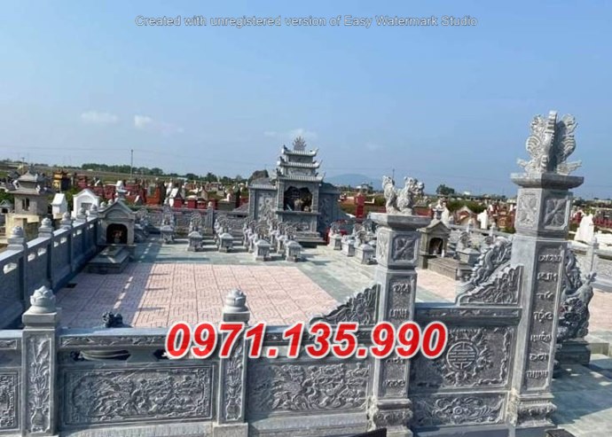 Mẫu lăng mộ bằng đá đẹp dòng họ gia tộc bán tại bình thuận