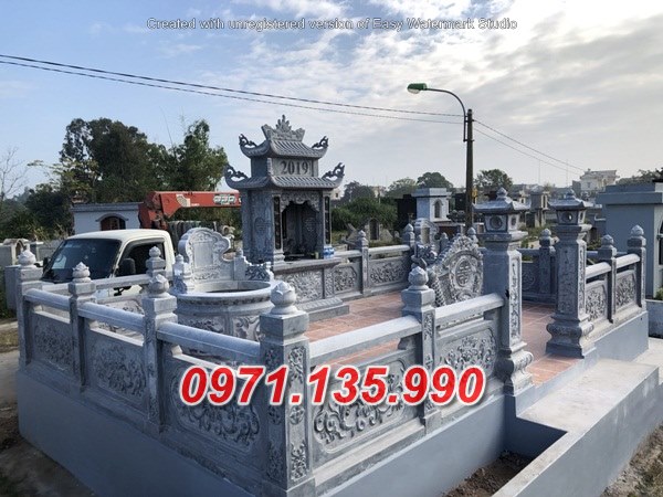 Mẫu lăng mộ bằng đá đẹp dòng họ gia tộc bán tại bình thuận