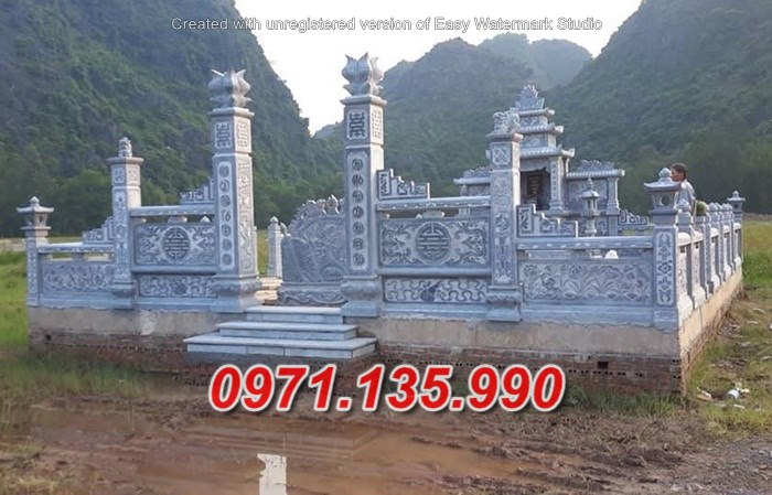 Mẫu lăng mộ bằng đá đẹp dòng họ gia tộc bán tại bình thuận