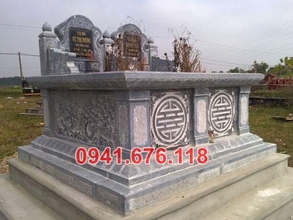 Mẫu mộ đá đôi để tro cốt đẹp bán tại hà nội hải phòng lai châu