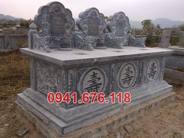 Mẫu mộ đá đôi để tro cốt đẹp bán tại hà nội hải phòng lai châu