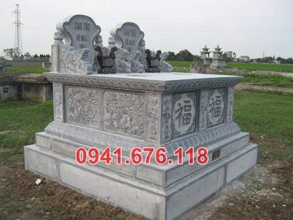 Mẫu mộ đá đôi để tro cốt đẹp bán tại hà nội hải phòng lai châu