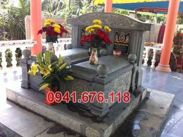 Mẫu mộ đá đôi để tro cốt đẹp bán tại hà nội hải phòng lai châu