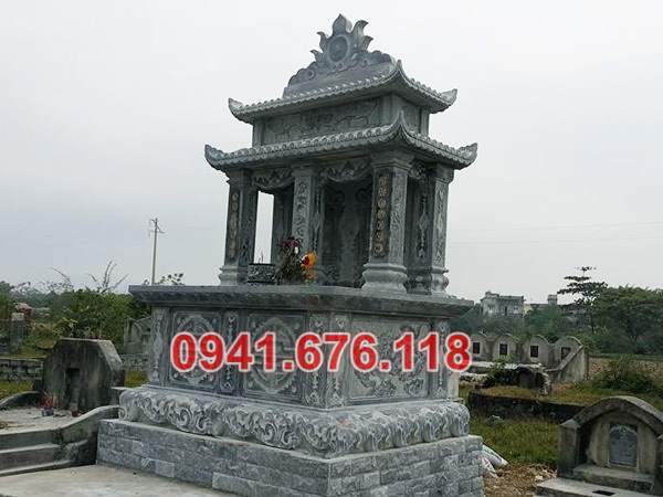 Mẫu mộ đá đôi để tro cốt đẹp bán tại hà nội hải phòng lai châu