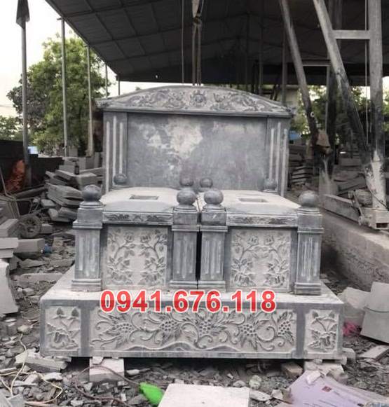 Mẫu mộ đá đôi để tro cốt đẹp bán tại bình thuận ninh thuận kon tum
