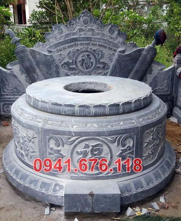 Mẫu mộ đá tròn lục lăng đẹp bán tại thanh hoá nghệ an hà tĩnh