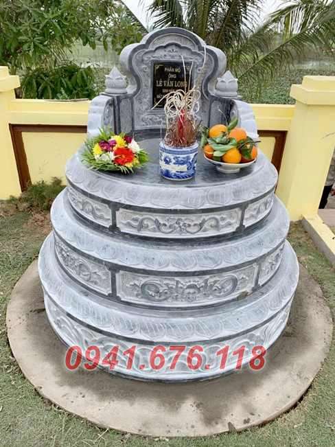 Mẫu mộ đá tròn lục lăng đẹp bán tại lào cai yên bái hà giang