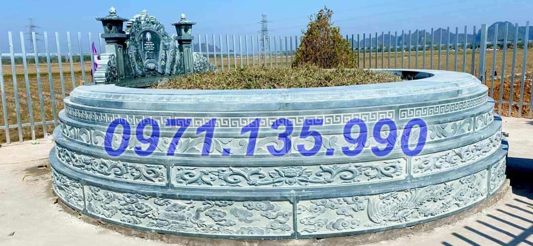 Mẫu mộ đá tròn lục lăng đẹp bán tại lào cai yên bái hà giang