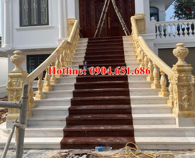 Cột đá đẹp chi biệt thự nhà phố - Mẫu cột đá lan can, cột cổng