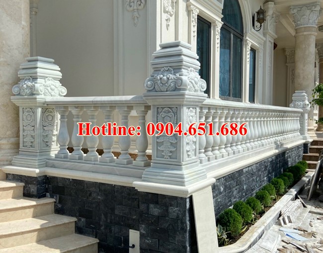 Cột đá đẹp chi biệt thự nhà phố - Mẫu cột đá lan can, cột cổng