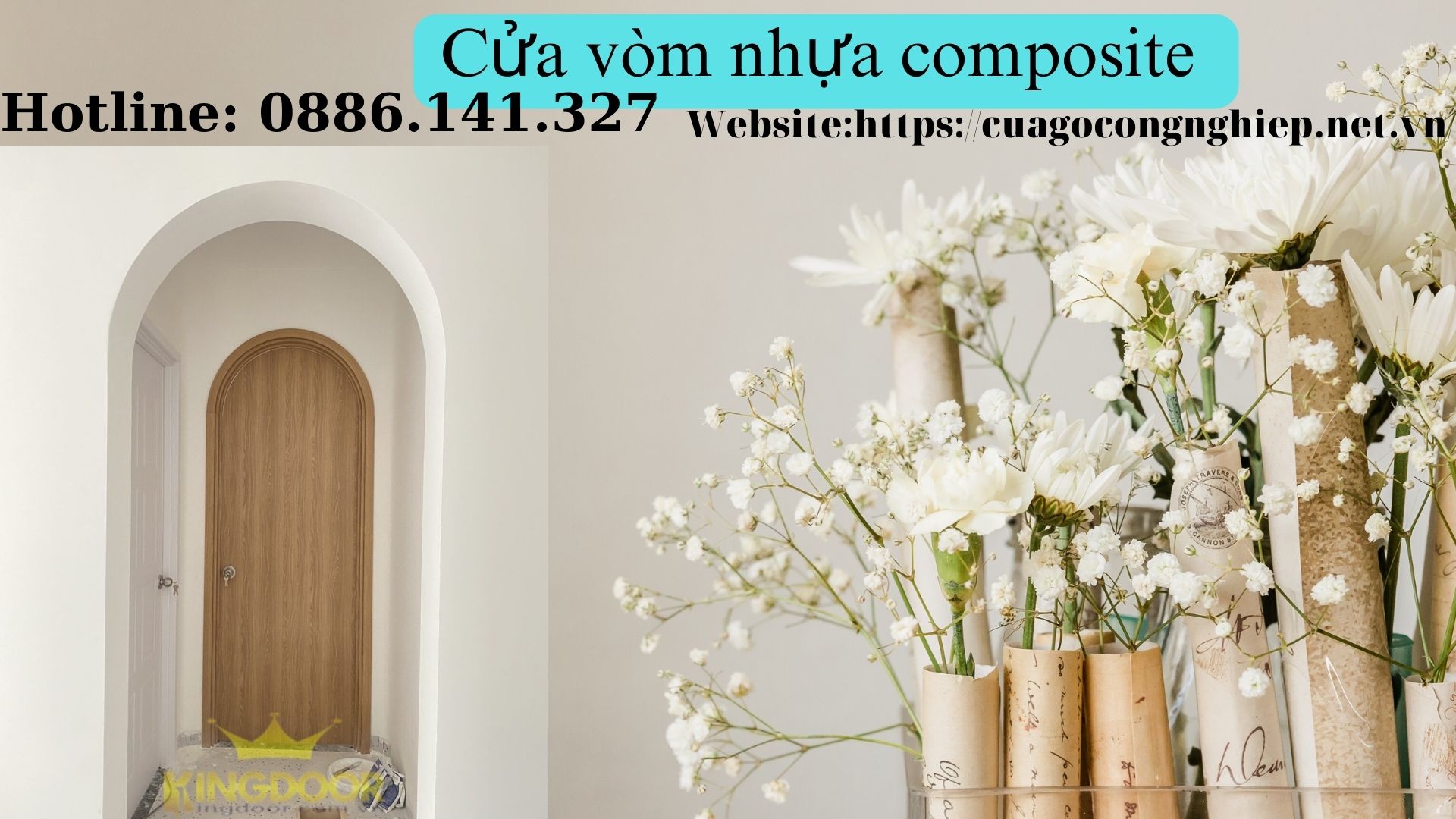 Cửa vòm nhựa composite - Mẫu mới nhất 2023