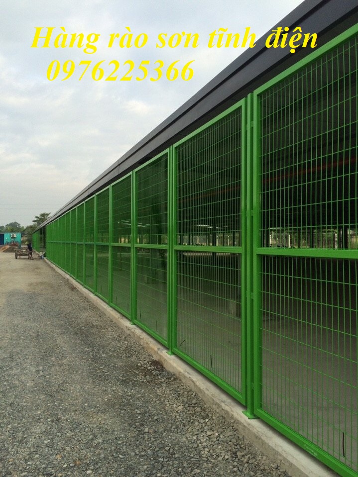 Hàng rào ngăn kho.vách lưới ngăn kho,hàng rào lưới thép