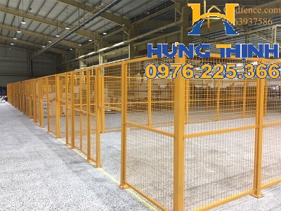 Hàng rào ngăn kho.vách lưới ngăn kho,hàng rào lưới thép