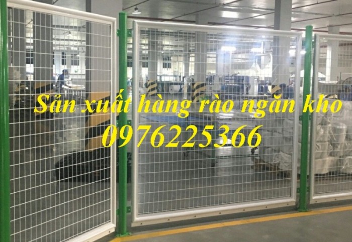 Hàng rào ngăn kho.vách lưới ngăn kho,hàng rào lưới thép