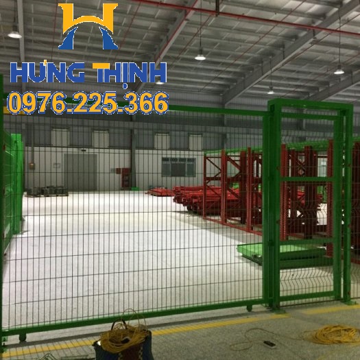 Hàng rào ngăn kho.vách lưới ngăn kho,hàng rào lưới thép
