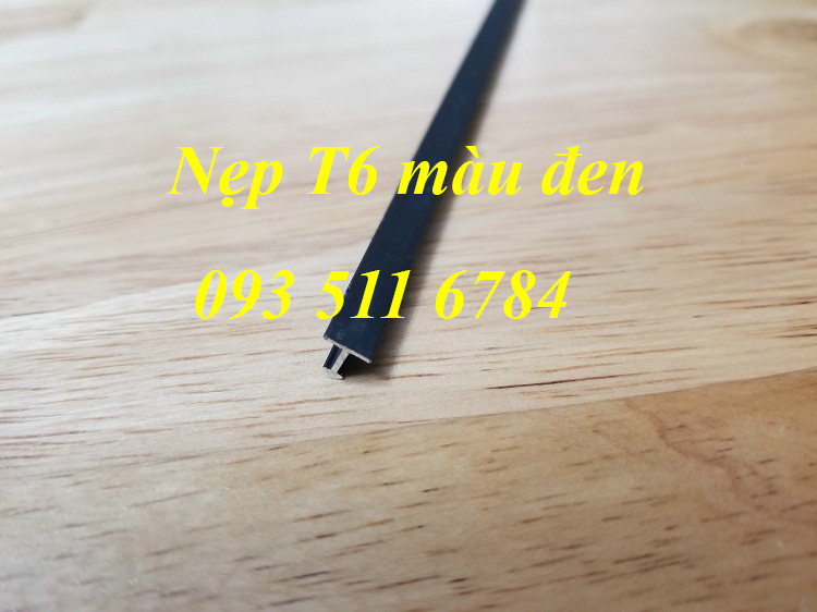 Nẹp nhôm màu đen chữ T nối sàn Nẹp Inox góc tường