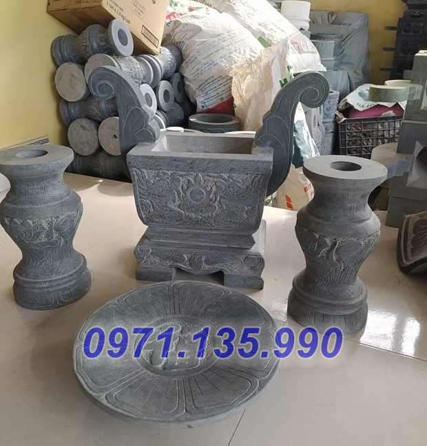 Mẫu bộ bát lư hương đá đẹp bán tại bắc giang bắc ninh lạng sơn