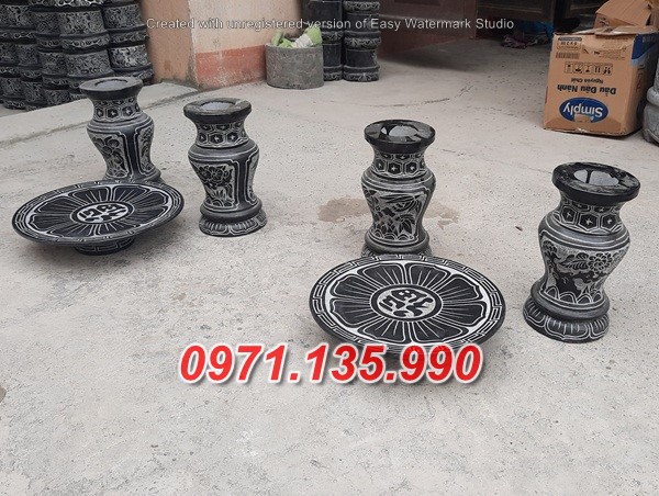 Mẫu bộ bát lư hương đá đẹp bán tại hà nam hoà bình vĩnh phúc