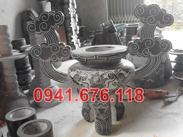 Mẫu bộ bát lư hương đá đẹp bán tại hà nam hoà bình vĩnh phúc