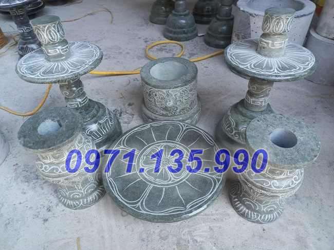 Mẫu bộ bát lư hương đá đẹp bán tại khánh hoà bình định phú yên