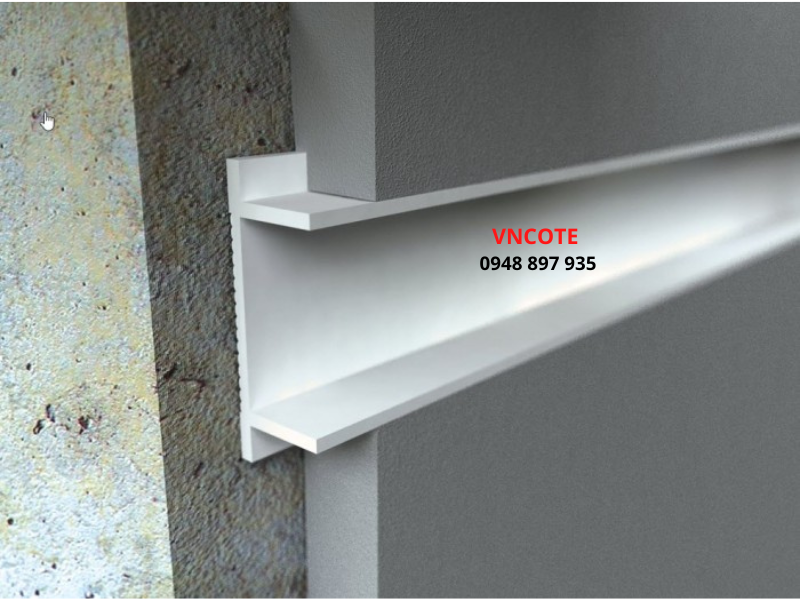 Nẹp nhựa chỉ âm tường GL-20,  L=2m/thanh