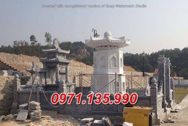 Mẫu bảo tháp đá phật giáo để tro cốt đẹp bán tại lâm đồng gia lai