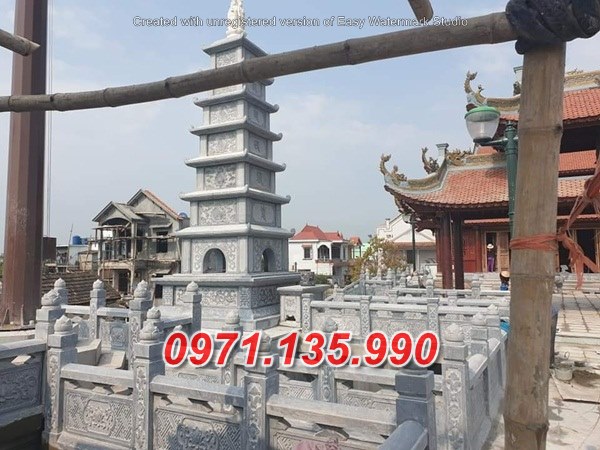 Mẫu bảo tháp đá phật giáo để tro cốt đẹp bán tại đắk nông đắk lắk