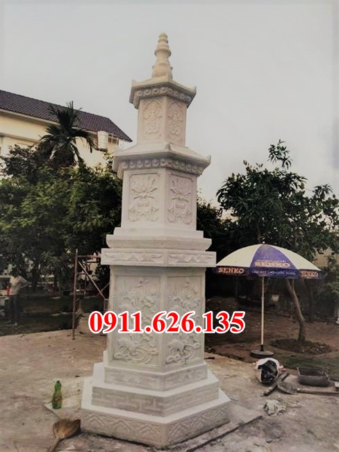 Mẫu bảo tháp đá phật giáo để tro cốt đẹp bán tại đắk nông đắk lắk