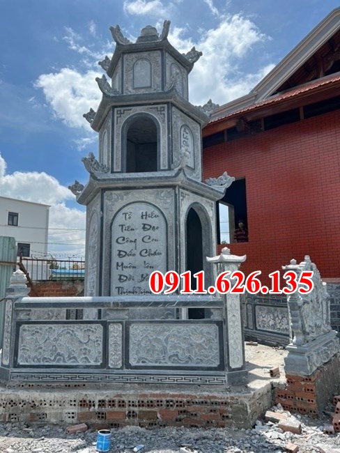 Mẫu bảo tháp đá phật giáo để tro cốt đẹp bán tại đắk nông đắk lắk