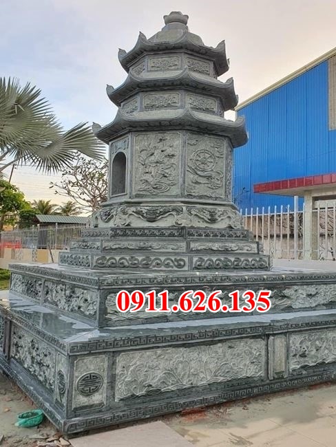 Mẫu bảo tháp đá phật giáo để tro cốt đẹp bán tại đắk nông đắk lắk