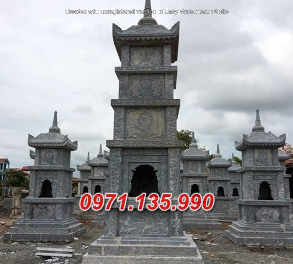 Mẫu bảo tháp đá phật giáo để tro cốt đẹp bán tại đắk nông đắk lắk
