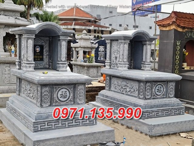 mẫu lăng mộ đá có mái và không mái đẹp bán tại tiền giang vũng tàu