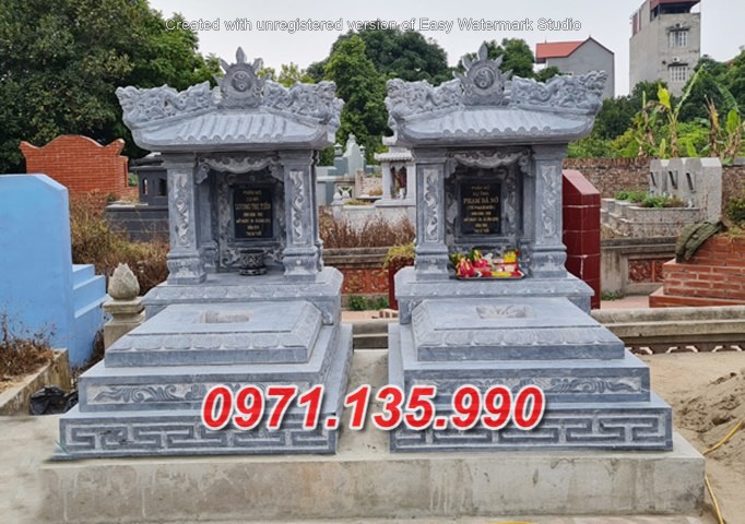 mẫu lăng mộ có mái không mái bằng đá đẹp bán tại sóc trăng long an