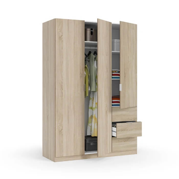 Tủ áo 3 cánh đẹp - Đóng tủ áo giá rẻ tphcm