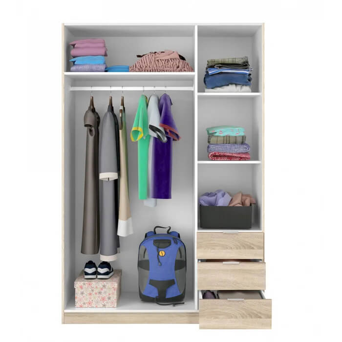 Tủ áo 3 cánh đẹp - Đóng tủ áo giá rẻ tphcm