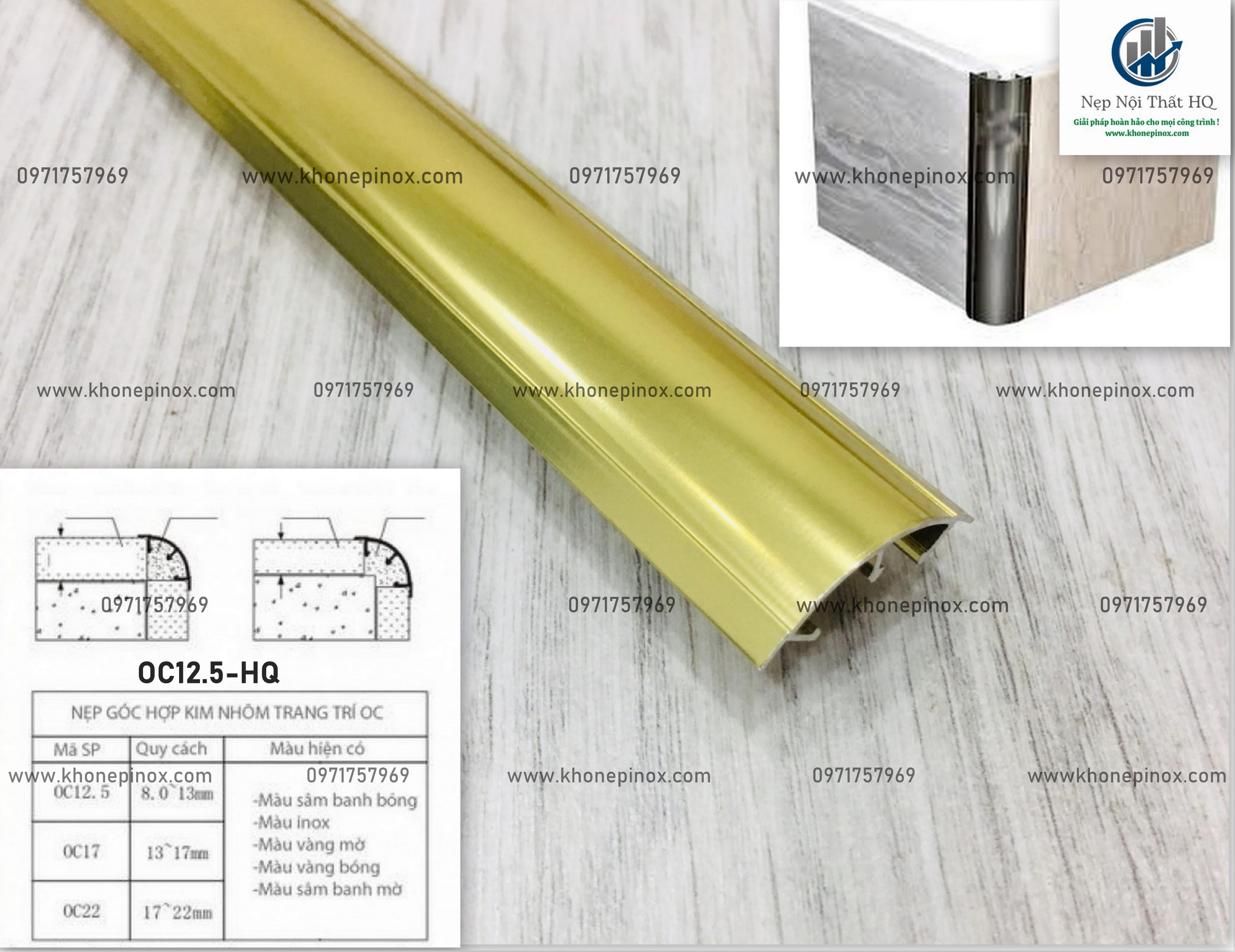 Nẹp góc nhôm, nẹp ốp gạch, nẹp góc v, nẹp góc bo tròn, nẹp góc inox