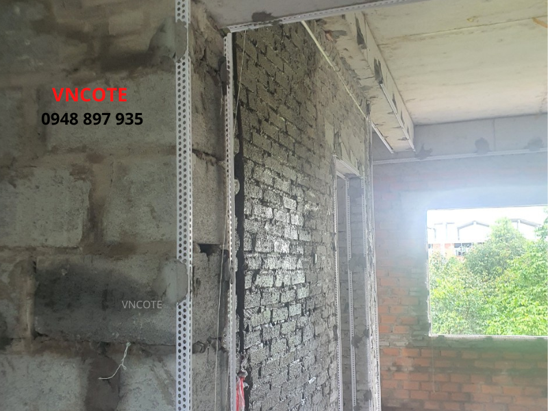 Nẹp trát tường TG-10 màu Xám, L=2.5m/thanh