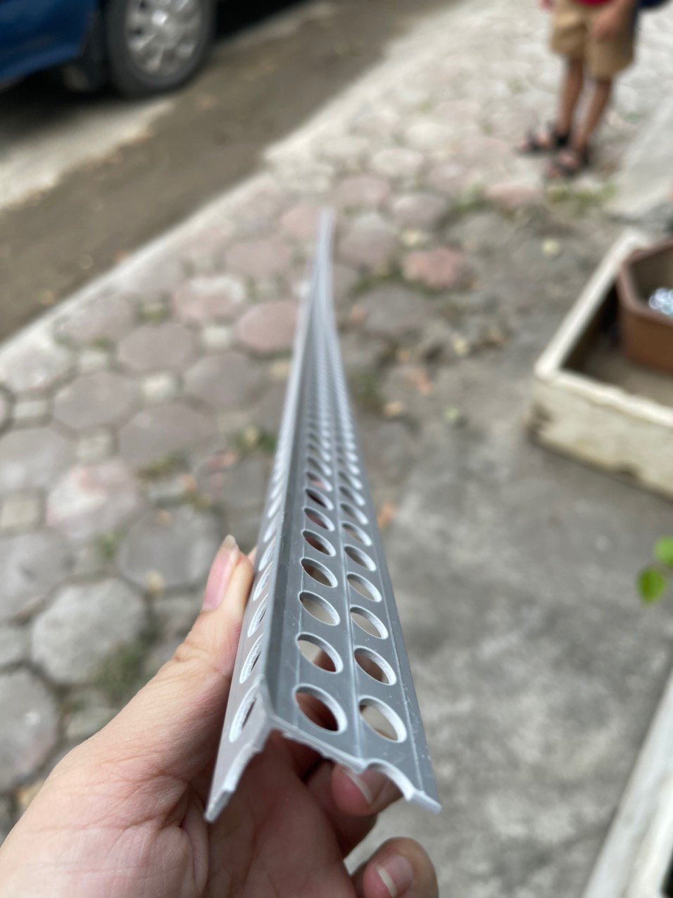 Nẹp trát tường TG-10 màu Xám, L=2.5m/thanh